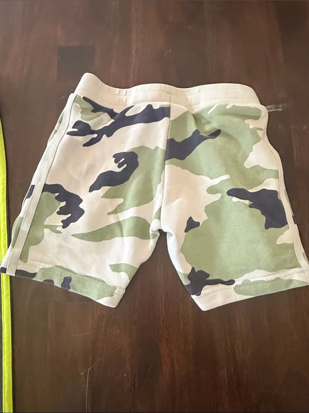 adidas Gray Sweatpants with Neon Yellow Stripes